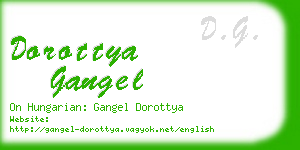 dorottya gangel business card